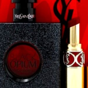 BlackOpium perume/ lipstick